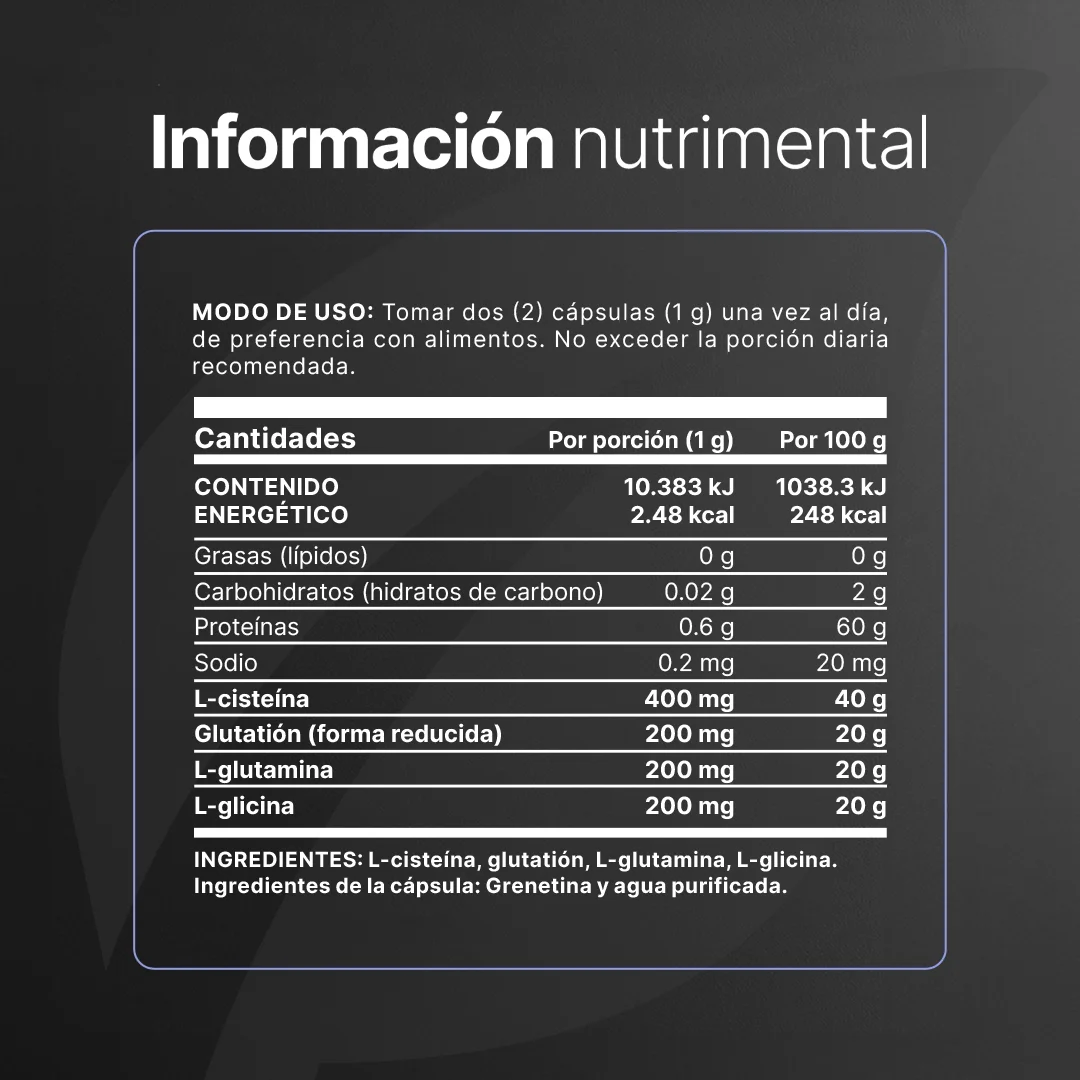 glutathione blend para que sirve Glutathione Blend B Life® 500 mg